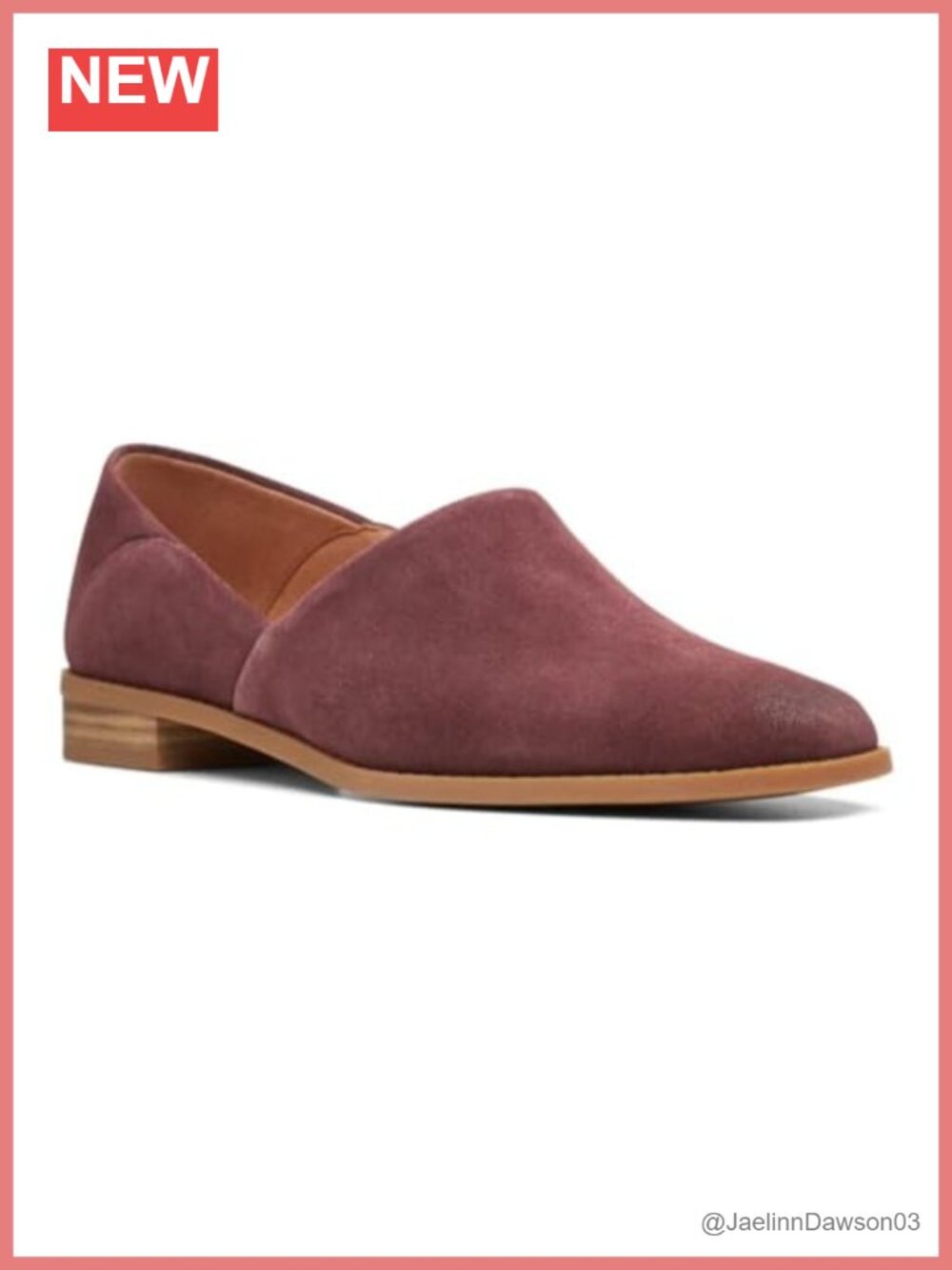 Clarks Pure Belle Leather Loafers - Low Heel, Cushioned Slip-On